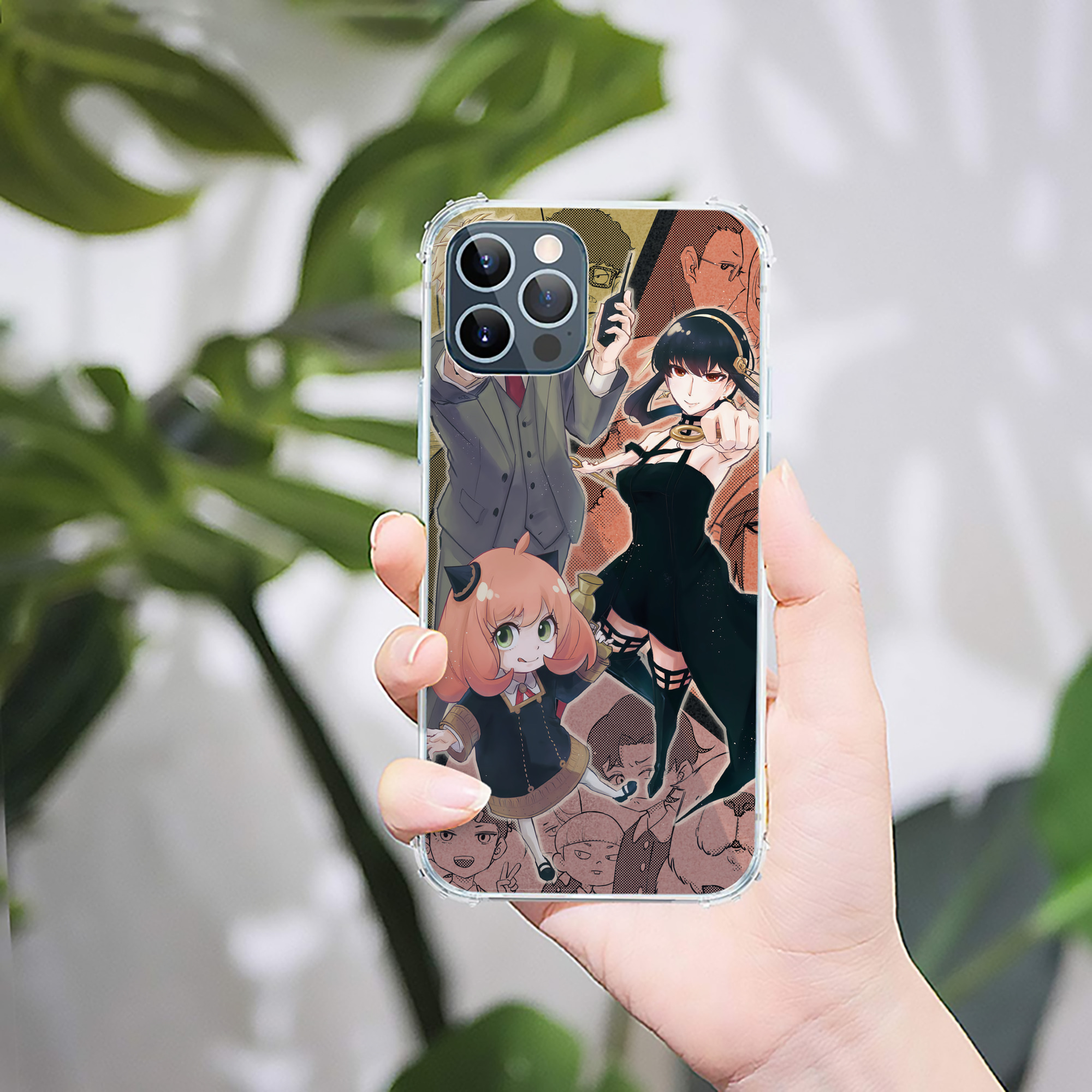 （画像用） SPY×FAMILY间谍家家酒 【iPhone 12シリーズ対応】透明スマホケース（クリアソフトケース）